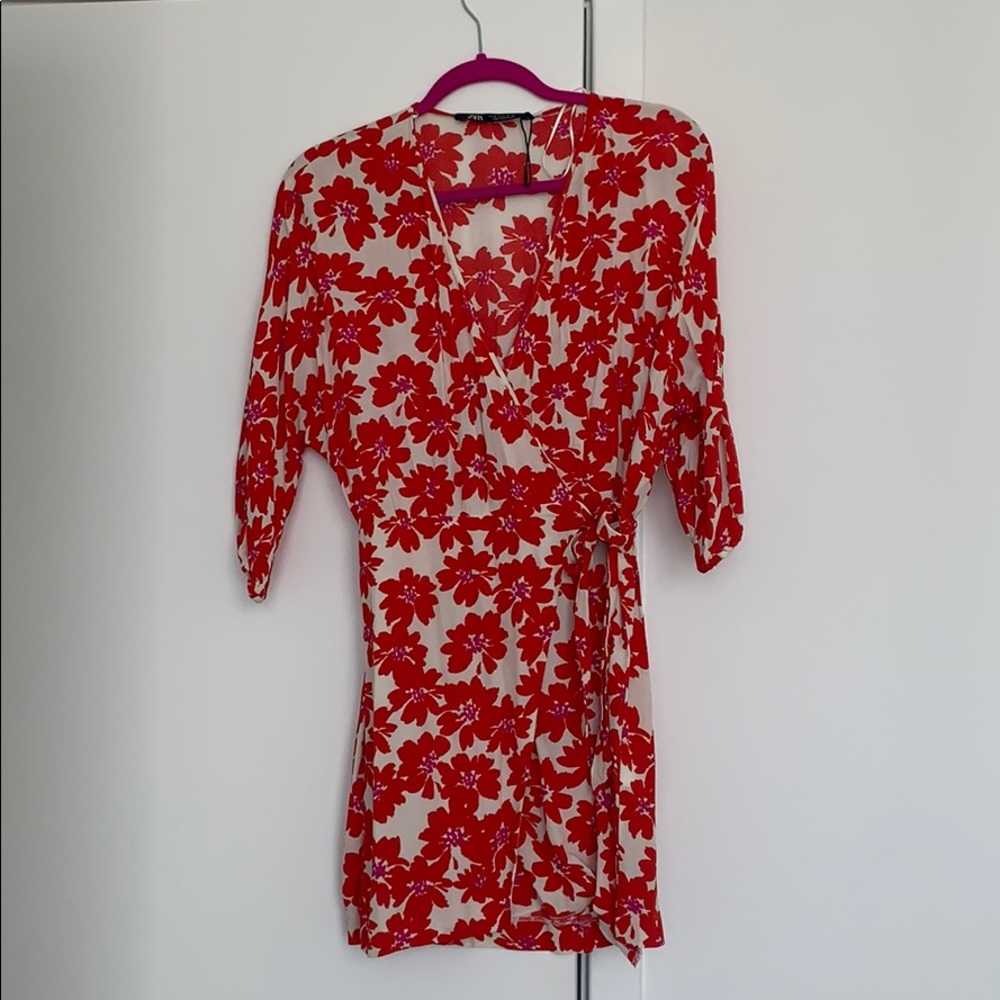 Zara floral dress size M